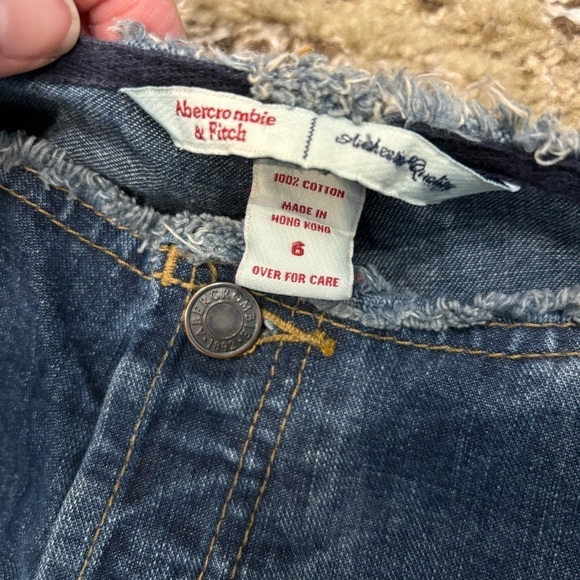 Abercrombie fitch vintage Denim Flare Jeans Side Studs boot cut low rise raw - Picture 4 of 10